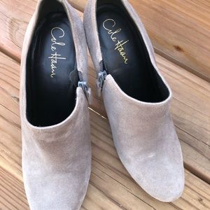 Cole Haan Nikeair Suede Heel Booties!